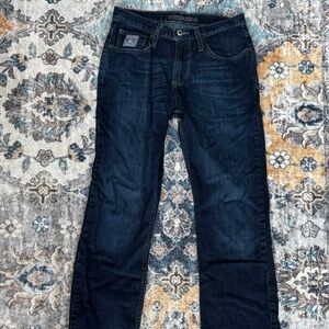 CINCH MEN'S SILVER LABEL DARK WASH SLIM FIT STRAIGHT LEG Jeans size 28x34